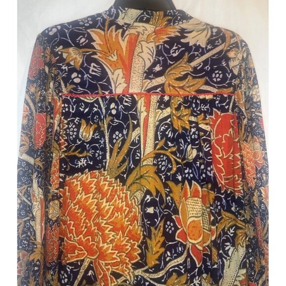 Anthropologie Bl^nk London Colorful Embroidered Long Sleeve Blouse Top Sz S NEW - Picture 6 of 10